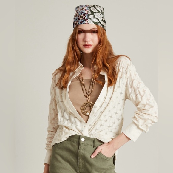 NWOT Max Mara Weekend Label-cut Printed Silk Twin Scarf Sz:90*90cm Spring/Summer - Picture 5 of 16